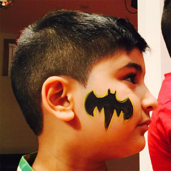 Batman face painting